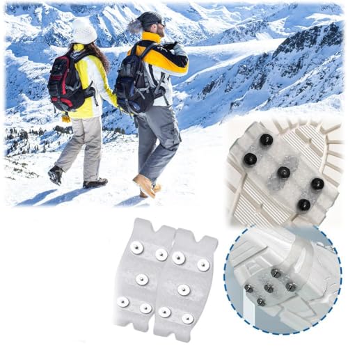 5-Krallen-Outdoor-Anti-Rutsch-Schuhüberzüge, rutschfeste Schnee-Eis-Schuh-Spikes, universal, rutschfeste Greifer für Schnee und Eis, Eisgreifer für Schuhe und Stiefel zum Wandern zum Wandern Klettern von SHANGYU