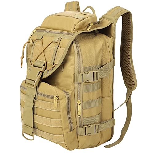 SHANNA Militärrucksack 40L Armee Rucksack Molle, Hohe Kapazität Trekkingrucksack Wanderrucksäcke Assault Pack Taktischer Kampfrucksack für Outdoor Camping 3 Tage Bug Out Go Bag Angeln Jagd, Khaki SHANNA Militärrucksack 40L Armee Rucksack Molle, Hohe Kapazität Trekkingrucksack Wanderrucksäcke Assault Pack Taktischer Kampfrucksack für Outdoor Camping 3 Tage Bug Out Go Bag Angeln Jagd, Khaki von SHANNA