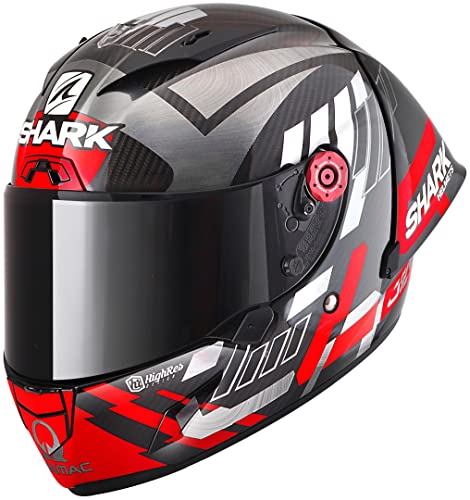 Shark Race-R Pro Gp 06 Replica Zarco Winter Test Carbon Chrom Red DUR Shark Race-R Pro Gp 06 Replica Zarco Winter Test Carbon Chrom Red DUR von SHARK