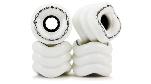 Shark Wheel 60mm 78a Skateboard Cruising Wheels California Roll White Set of 4 Wheels Shark Wheel 60mm 78a Skateboard Cruising Wheels California Roll White Set of 4 Wheels von Shark Wheel