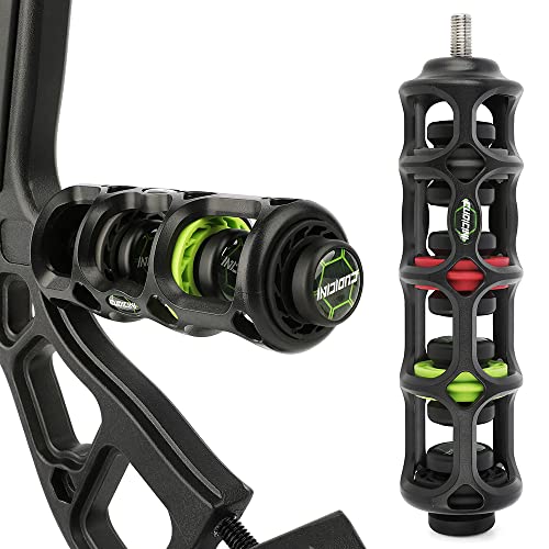 SHARROW Bogenschießen Bogen Stabilisator 6 Zoll 4 Zoll Stoßdämpfer Bogenstabilisator Dämpfung Schalldämpfer für Compound Recurve Bogen Jagd Zubehör (4") von SHARROW