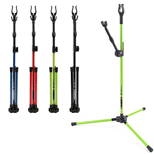 SHARROW Bogenschießen Bogenständer für Recurvebogen Tragbare Faltbare Bogen Halter Balance Bar Ständer Seitenständer Recurve Bogen Ständer Bogensport Zubehör (Grün) von SHARROW