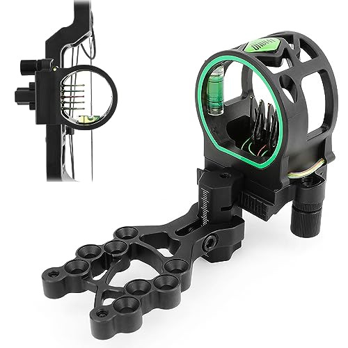 SHARROW Bogenschießen Bogenvisier für Compoundbogen 5 Pin Bogen Visier Micro Einstellbar Jagdvisier Aluminium Anblick Bogensport Jagd Zubehör SHARROW Bogenschießen Bogenvisier für Compoundbogen 5 Pin Bogen Visier Micro Einstellbar Jagdvisier Aluminium Anblick Bogensport Jagd Zubehör von SHARROW