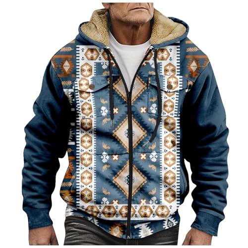 Angebote Des Tages Heute Deal, Übergangsjacke Herren Skianzug Herren Winterjacke Fleece Cardigan Kapuzenjacke Winter Kapuzenpullover Warme Langarm Jacke Wintermantel Lang Warm Windbreaker Wasserdicht von SHE.White