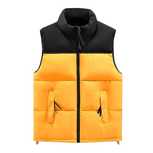 Angebote des Tages Heute, Softshelljacke Für Herren Ärmellose Weste Herrren Steppweste Winter Softshell Fleece Weste Wasserdicht Winddichte Ärmellose Fleecejacke Stichschutzweste Herren Zipper Herren von SHE.White