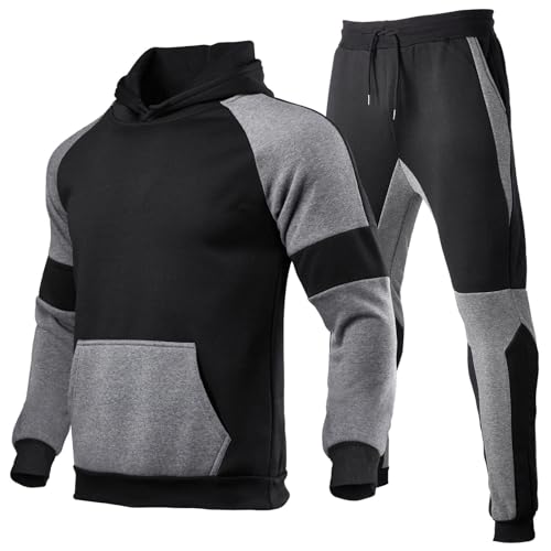 Discounter Merch, Jogginghose Herren Kurz Jogginganzug Herren Jogginganzug Herren Set 2-Teilig Set Zweiteilige Outfits Langarm Sweatshirt + Sweatpants Set Camouflage Hose Herren Jogginganzug Herren von SHE.White