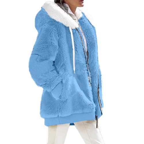 SHE.White Blitzangebote des Tages, Jacke Damen Herbst Damen Jacke Winter Winterjacke Steppjacke Leichte Winddicht Übergangsjacke Winter Warme Wintermantel Für Frauen Winterjacke Winterparka(2-Blue,S) von SHE.White