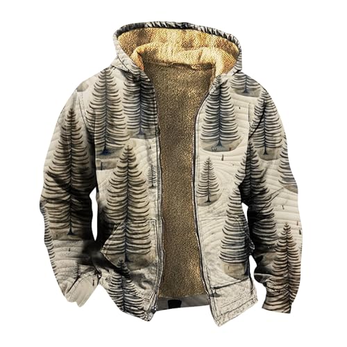 SHE.White Regenmantel Durchsichtig Herren Trachtenwesten Für Herren Schutzweste Kostüm Rennrad Regenjacke Winterjacke Herren Oliv Herbst Jacke Daunenweste Herren Schwarz Hoodiejacke(3-Khaki,4XL) von SHE.White