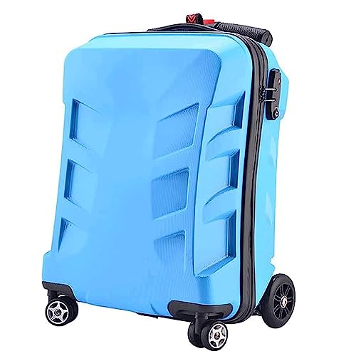 SHENGQIUS Praktische Gepäck Koffer mit Rädern 21 Zoll Handgepäck Kreativer PC-Scooter Hartschalenkoffer Wasserdicht Stoßdämpfend von SHENGQIUS
