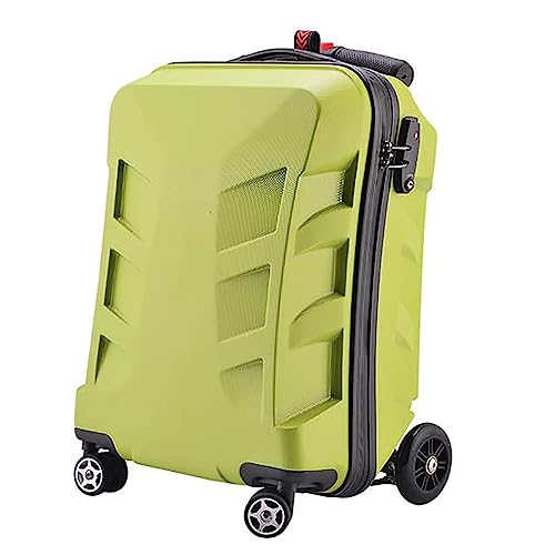 SHENGQIUS Tragbarer Koffer, 21 Zoll, Boarding-Handgepäck, leichte PC-Koffer mit Rädern, kreatives Pedal-Schiebegepäck von SHENGQIUS