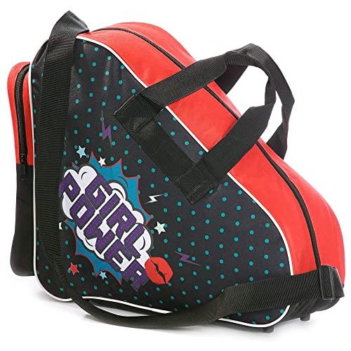 SHER-WOOD Schlittschuhtasche, Inliner-Tasche für Erwachsene und Kinder, Eishockey-Bag, ideal für Rollschuhe und Eislaufschuhe, 36X16x36 von SHER-WOOD