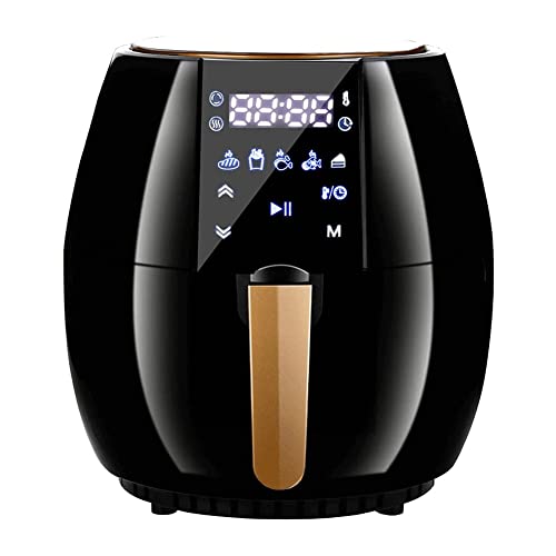 Elektrischer Airfryer, Smart Touch-Steuerung mit großer Kapazität, Timer und voll einstellbare Temperaturregelung, verfügt über ein Fast Air Technology Luftzirkulationssystem (Color : A) Vision lofty von SHERAF