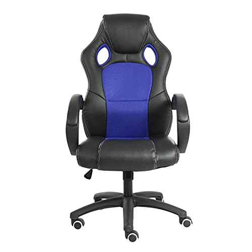 SHERAF Computer-Gaming-Stuhl, ergonomischer Bürostuhl mit hoher Rückenlehne, höhenverstellbar, Rennsport-Stil, E-Sport-Sitz, Drehsessel für (Gaming-Stuhl) (blau) Lofty Ambition von SHERAF