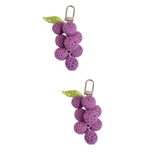 SHERCHPRY 2st Taschenanhänger Schlüsselbund Schlüsselanhänger Tasche Hängende Verzierung Kreative Hängende Ornamente Violett von SHERCHPRY