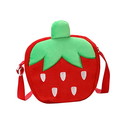 SHERCHPRY Kindertasche Taschen süße Geldbörse Kindergeldbörse wechseln Tasche Geldbeutel Handtasche Kinderhandtasche Reise Umhängetasche kleine Tasche Stoff rot von SHERCHPRY