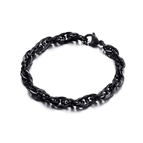 SHGDAIO Armbänder für Männer Edelstahl Oval Link Kette Armband von SHGDAIO