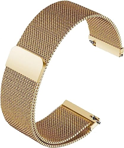 SHGDAIO Uhrenarmband Magnet Mesh Edelstahl Armband 12 14 15 16 18 20 22mm Metall Ersatzarmband von SHGDAIO