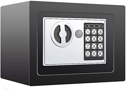 strongbox Sicherer und langlebiger feuerfester wasserdichter Safe Safes Einfache Passwortbox Passwort mit Schloss Banknote Sparschwein Haushalt Einfache Versicherungsbox Stahl Massiver Nachttisch Vers von SHGDAIO