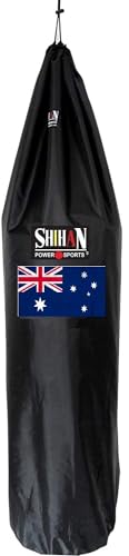 Shihan POWER SPORTS Boxsackabdeckung mit Australien-Flagge, wasserdicht, 1,5–1,8 m x 61 cm Durchmesser, großer Boxsack, Outdoor-Schutz für Ihren Boxsack, ideal für freistehende Schlagsäcke von SHIHAN POWER SPORTS