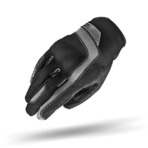 SHIMA ONE MEN - Motorradhandschuhe Herren - Belüftete, Sommer Handschuhe aus Mesh mit Knöchel und Finger Protektoren, Verstärkte Handfläche (Schwarz, XL) von SHIMA