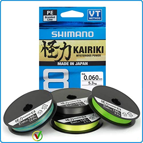 Schnur Kairiki 8, 300 m, 0,23 mm, 22,5 kg, Multi C Schnur Kairiki 8, 300 m, 0,23 mm, 22,5 kg, Multi C von SHIMANO