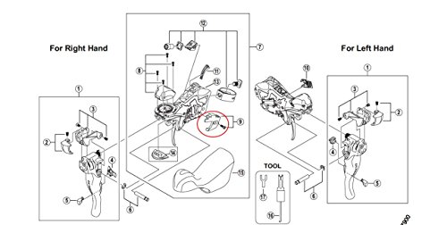 Shimano 5RT98030 - Schalthebeleinheit, Mehrfarbig, Universalgröße Shimano 5RT98030 - Schalthebeleinheit, Mehrfarbig, Universalgröße von SHIMANO