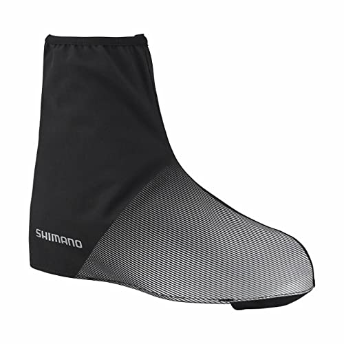 SHIMANO Clothing Unisex Waterproof Shoe Cover, Black, Size L (42-44), One Size, SCA47003 von SHIMANO