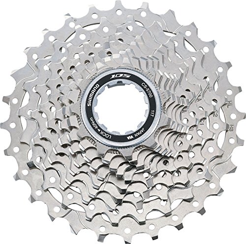 SHIMANO Erwachsene (Unisex) 105 10 rum Kassette, silber, Einheitsgröße EU von SHIMANO