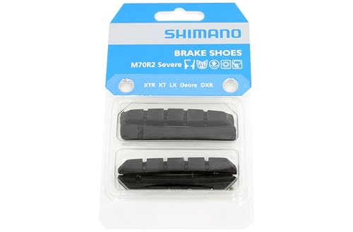 SHIMANO Erwachsene Bremsgummi M70R2 Bremsbeläge, schwarz, 1 mm SHIMANO Erwachsene Bremsgummi M70R2 Bremsbeläge, schwarz, 1 mm von SHIMANO