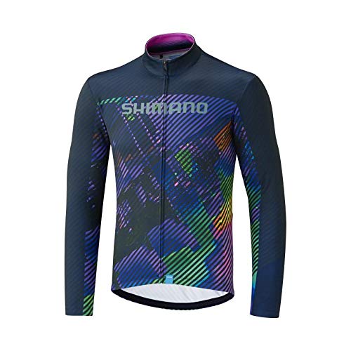 SHIMANO Herren Maillot Sh M M/L Termico Team Mor T-L Hemd, L von SHIMANO