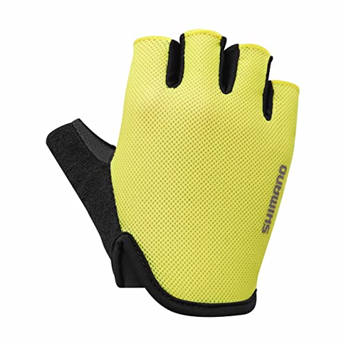 SHIMANO Unisex-Adult Junior Airway Gloves Handschuhe, Gelb, one Size von SHIMANO
