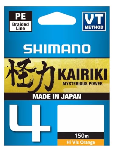 SHIMANO Tresse 4 Brins Kairiki 4 Hi-Vis Orange 150m - D.0,13mm - R.7,4Kg - LDM54TE1013015H SHIMANO Tresse 4 Brins Kairiki 4 Hi-Vis Orange 150m - D.0,13mm - R.7,4Kg - LDM54TE1013015H von SHIMANO