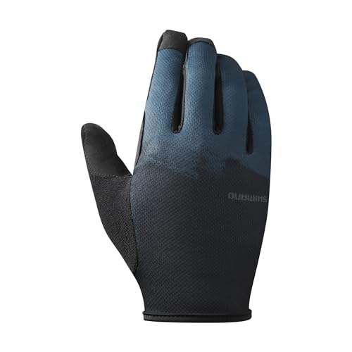 SHIMANO Unisex-Adult Trailhandschuhe Handschuhe, Blau, one Size von SHIMANO