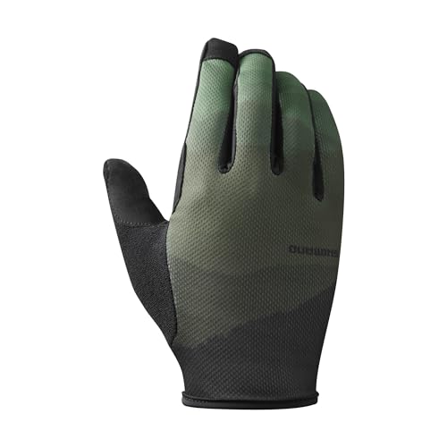 SHIMANO Unisex-Adult Trailhandschuhe Handschuhe, Grün, one Size von SHIMANO