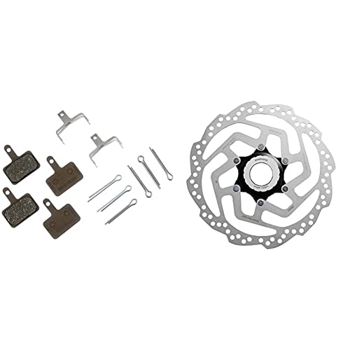SHIMANO Unisex – Erwachsene B01S/B03S/B05S bremsbeläge, Light Brown & Unisex – Erwachsene SM-RT10 Bremsscheibe, Silber, 180mm SHIMANO Unisex – Erwachsene B01S/B03S/B05S bremsbeläge, Light Brown & Unisex – Erwachsene SM-RT10 Bremsscheibe, Silber, 180mm von SHIMANO