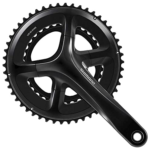 Shimano Unisex-Erwachsene FC-RS520 Crankset 2 x 12-Speed 50-34Z Black Radfahren, Colour, Size von SHIMANO