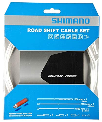 Shimano Dura-Ace Schaltzug-Set polymerbeschichtet weiß 2016 Schaltzug/-hülle, Weiß Shimano Dura-Ace Schaltzug-Set polymerbeschichtet weiß 2016 Schaltzug/-hülle, Weiß von SHIMANO