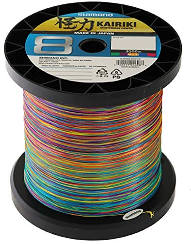 Shimano Kairiki 8 Stränge, Mehrfarbig, 3000 m – Durchmesser 0,42 mm – R.46,7 kg – 59WPLM98S2M Shimano Kairiki 8 Stränge, Mehrfarbig, 3000 m – Durchmesser 0,42 mm – R.46,7 kg – 59WPLM98S2M von SHIMANO