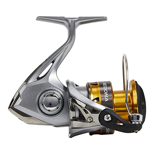 Shimano Sedona C3000 HG FI, Spinning Angelrolle mit Frontbremse, SEC3000HGFI, grau , gold , schwarz Shimano Sedona C3000 HG FI, Spinning Angelrolle mit Frontbremse, SEC3000HGFI, grau , gold , schwarz von SHIMANO