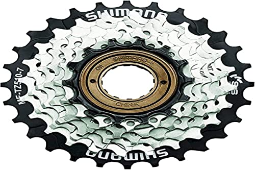 Shimano Unisex – Erwachsene MF-TZ510 7-Fach Schraubkranz, 14-16-18-20-22-24-28 Zähne, Braun/Schwarz von SHIMANO