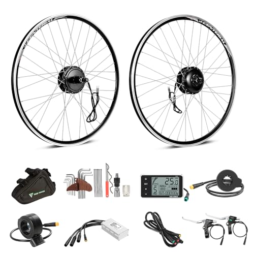 SHIMOST 28 Zoll 700C E-Bike Umbausatz Conversion Kit 350W Schwarz Heckmotor für Fahrrad Hinterrad Kassette Steckkranz mit Controller, LCD, PAS Sensor, Daumengas SHIMOST 28 Zoll 700C E-Bike Umbausatz Conversion Kit 350W Schwarz Heckmotor für Fahrrad Hinterrad Kassette Steckkranz mit Controller, LCD, PAS Sensor, Daumengas von SHIMOST
