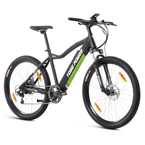 SHIMOST E-Bike Mountainbike 27,5 Zoll MTB Elektrofahrrad Heckmotor 40N.m 480Wh Li-ion Batterie bis zu 100Km, 7 Gang Speed Drehzahlsensor/Drehmomentsensor (Drehzahlsensor+mechanische Scheibenbremse) von SHIMOST