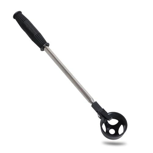 SHITOOMFE Golfball Scooper Golfball Retriever Edelstahl Teleskop Golfball Pick -up Scooper Picker für Golfzubehör Schwarz von SHITOOMFE