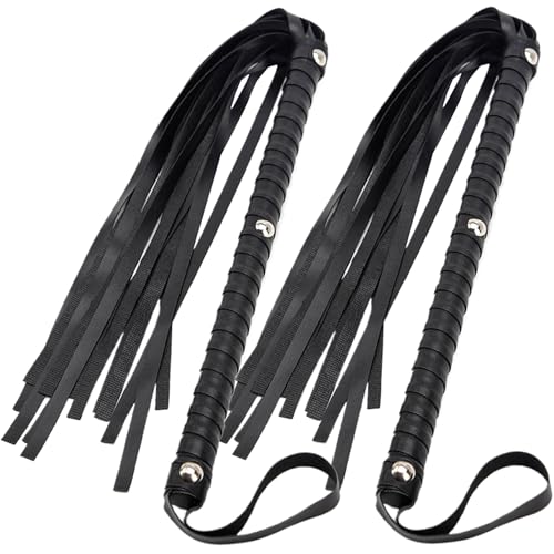 SHITOOMFE Schwarze Peitsche 2pcs Pferd Peitsche schwarzes Kunstleder -Equestrian 13 -Zoll SHITOOMFE Schwarze Peitsche 2pcs Pferd Peitsche schwarzes Kunstleder -Equestrian 13 -Zoll von SHITOOMFE