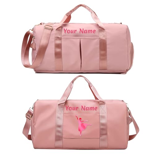 Personalisierte Gepäcktasche mit Foto-Namenstext, individuelle Reisetasche mit Nass- und Trockentaschen und Schuhfach, individuelle Tanz-Sporttasche Personalisierte Gepäcktasche mit Foto-Namenstext, individuelle Reisetasche mit Nass- und Trockentaschen und Schuhfach, individuelle Tanz-Sporttasche von SHKINETARRY
