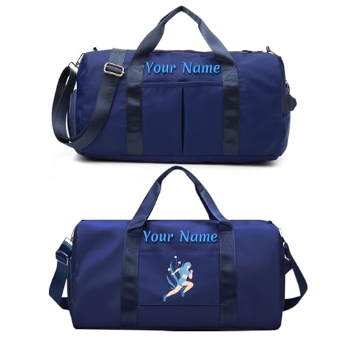 Personalisierte Gepäcktasche mit Foto-Namenstext, individuelle Reisetasche mit Nass- und Trockentaschen und Schuhfach, individuelle Tanz-Sporttasche Personalisierte Gepäcktasche mit Foto-Namenstext, individuelle Reisetasche mit Nass- und Trockentaschen und Schuhfach, individuelle Tanz-Sporttasche von SHKINETARRY