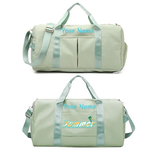 Personalisierte Gepäcktasche mit Foto-Namenstext, individuelle Reisetasche mit Nass- und Trockentaschen und Schuhfach, individuelle Tanz-Sporttasche Personalisierte Gepäcktasche mit Foto-Namenstext, individuelle Reisetasche mit Nass- und Trockentaschen und Schuhfach, individuelle Tanz-Sporttasche von SHKINETARRY