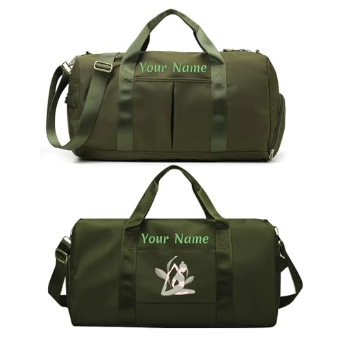 Personalisierte Gepäcktasche mit Foto-Namenstext, individuelle Reisetasche mit Nass- und Trockentaschen und Schuhfach, individuelle Tanz-Sporttasche Personalisierte Gepäcktasche mit Foto-Namenstext, individuelle Reisetasche mit Nass- und Trockentaschen und Schuhfach, individuelle Tanz-Sporttasche von SHKINETARRY