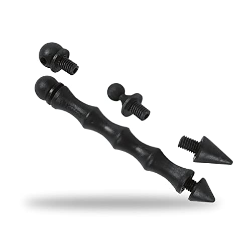 Shoke Kubotan für Selbstverteidigung - Robustes und sicheres Polizeimaterial - aus PVC - mit 5 austauschbaren Spitzen und gelochter Tasche Shoke Kubotan für Selbstverteidigung - Robustes und sicheres Polizeimaterial - aus PVC - mit 5 austauschbaren Spitzen und gelochter Tasche von SHOKE