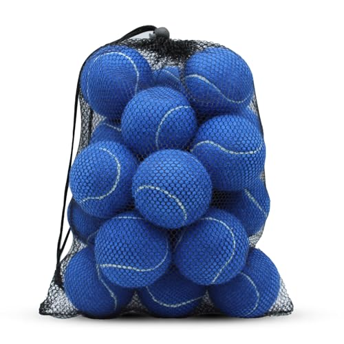 SHYUJAJIE Tennisbälle, Trainings-Tennisbälle, hohe Elastizität, Übungs-Tennisbälle für Anfänger, Übungsbälle für Haustiere, Hunde, Dunkelblau, 20 Stück SHYUJAJIE Tennisbälle, Trainings-Tennisbälle, hohe Elastizität, Übungs-Tennisbälle für Anfänger, Übungsbälle für Haustiere, Hunde, Dunkelblau, 20 Stück von SHYUJAJIE